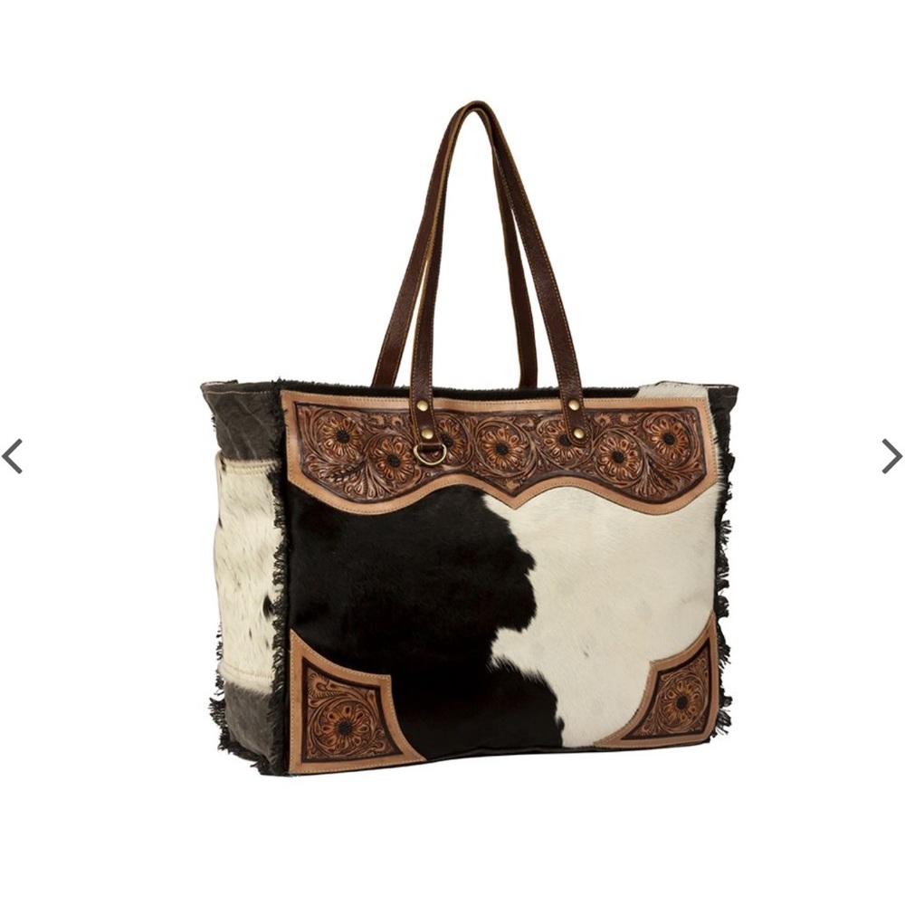 Sold! Myra bag hand-tooled boho/western weekender!